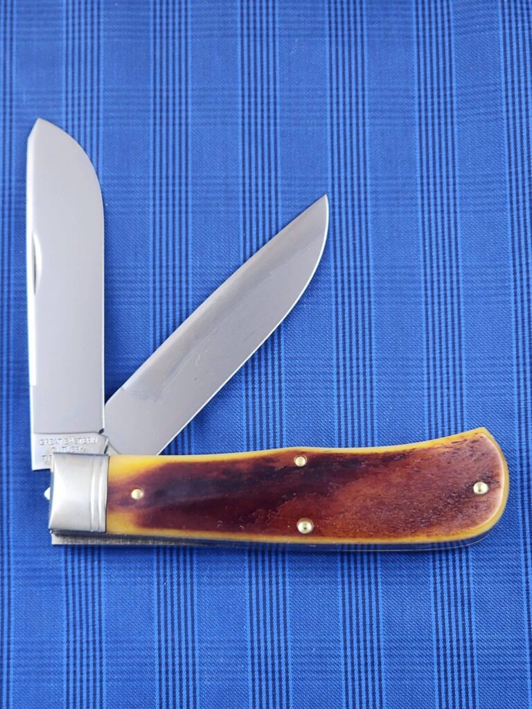 GEC #235220 Antique Autumn Smooth Bone knives for sale