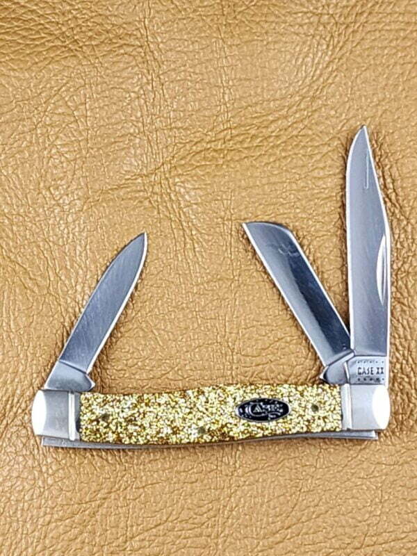 Case Spar XX Gold Dust Kirinite Smooth Medium Stockman 50983 (103032 SS) knives for sale