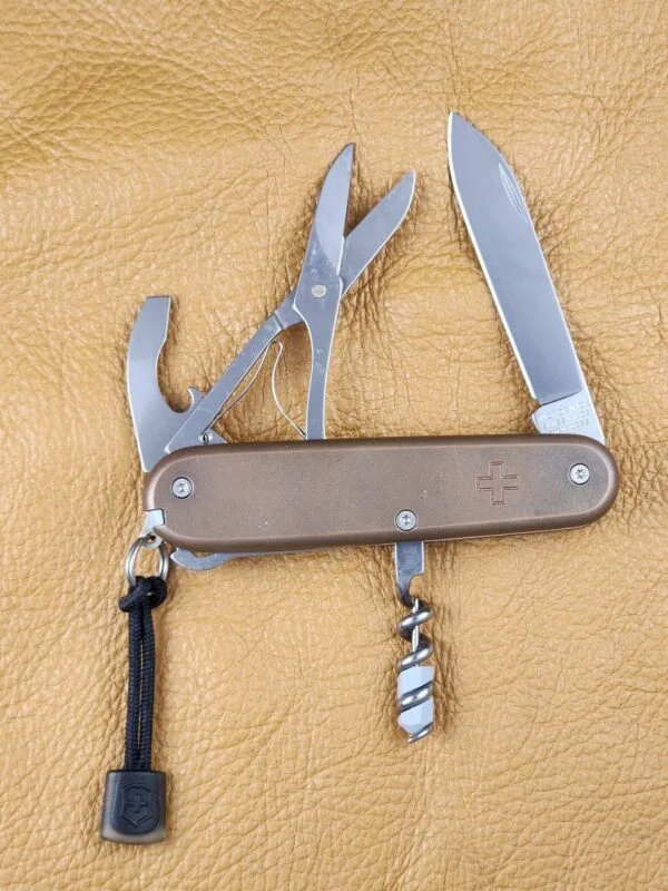Custom Forge Custom Victorinox Compact with Copper Scales knives for sale