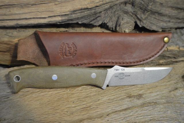White River Knife & Tool Tom Mack Hunt Olive Drab Micarta S35VN knives for sale