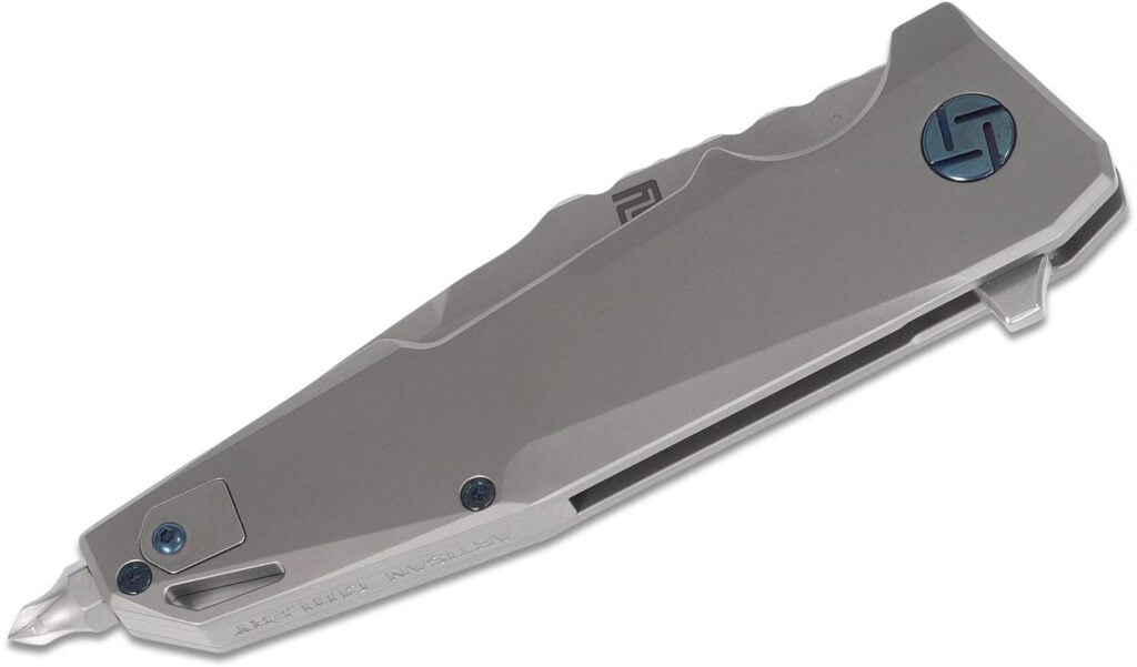 Artisan Preditor Frame Lock S35VN 1706G-GY Titanium knives for sale
