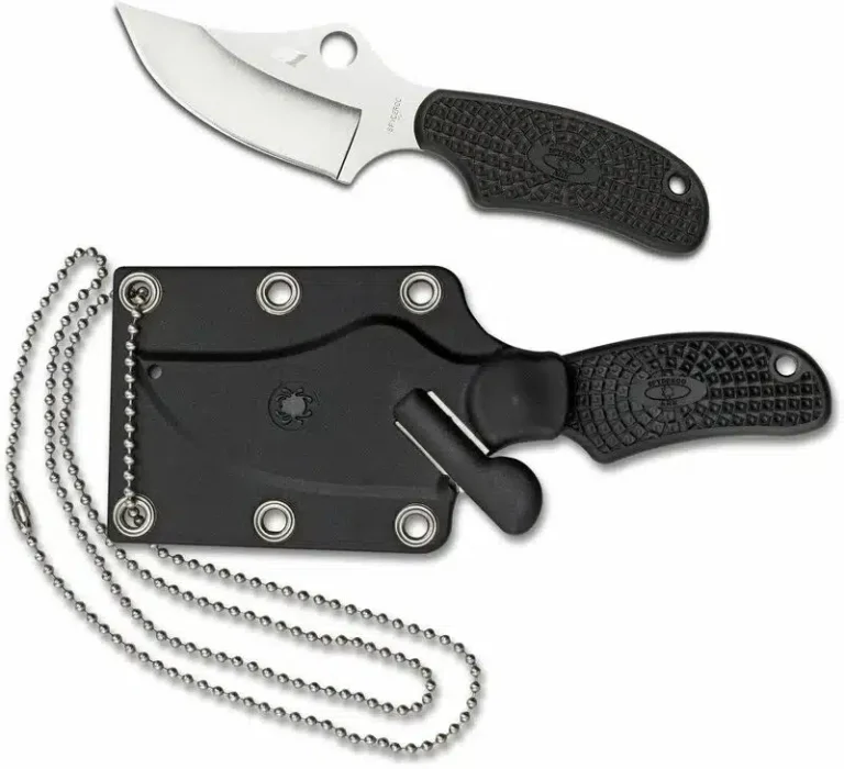 Spyderco Stainless Fixed Blade Self Defense Black ARK Always Ready knives for sale