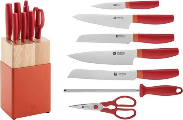 HENCKELS ZWILLING Kitchen Cutlery 8 Piece Block Set knives for sale