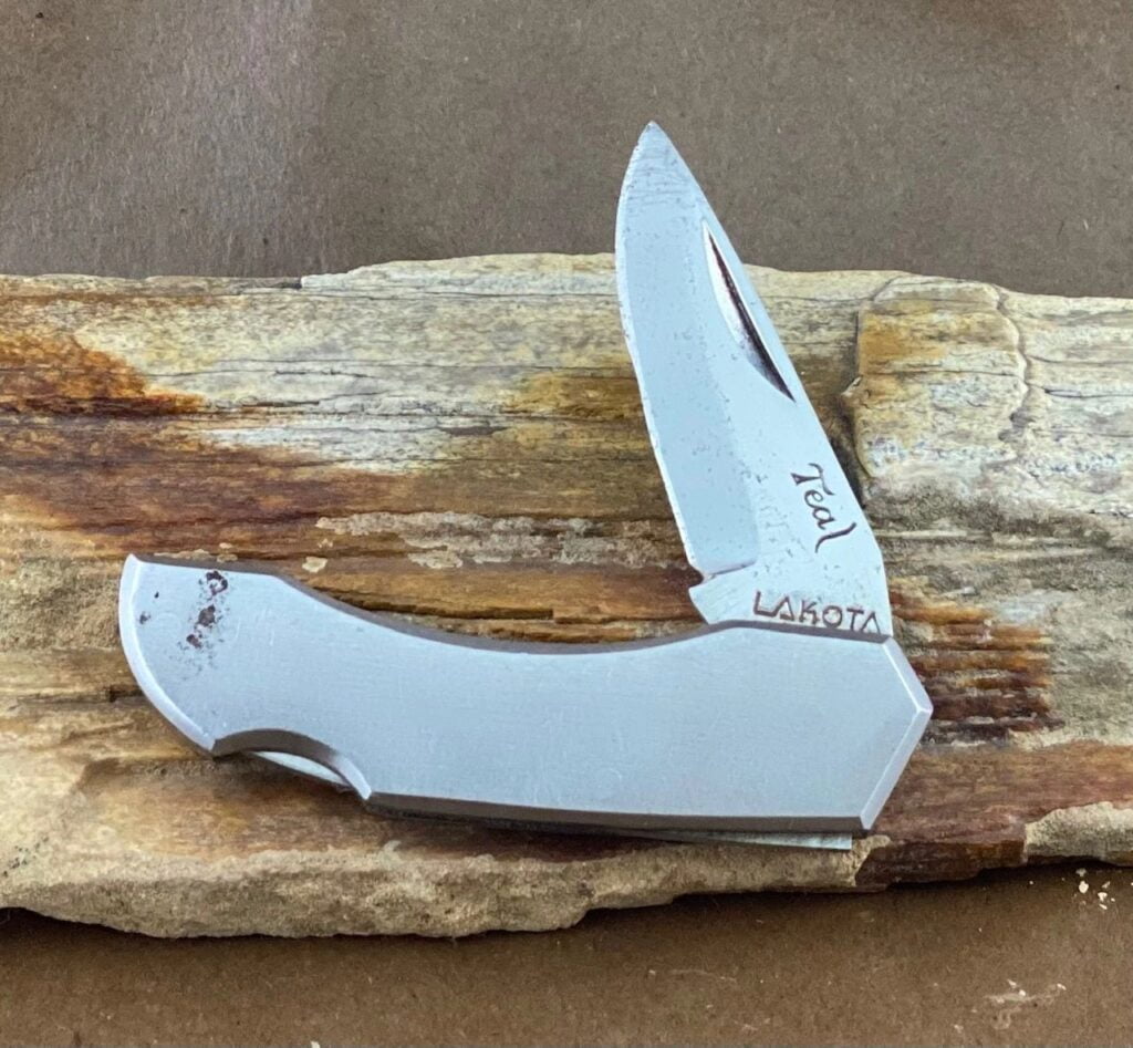 Lakota Teal (tarnished) knives for sale