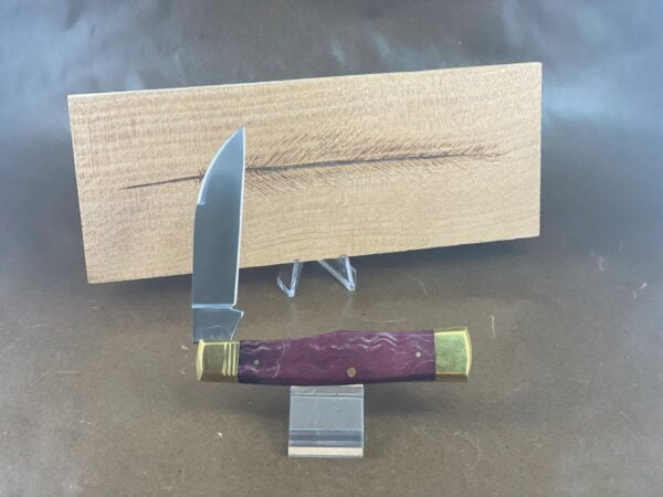 Trestle Pine Knives Gunflint ~ Curly Red Maple Handle knives for sale