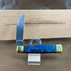 Trestle Pine Knives Gunflint ~ Curly Blue Maple Handle knives for sale