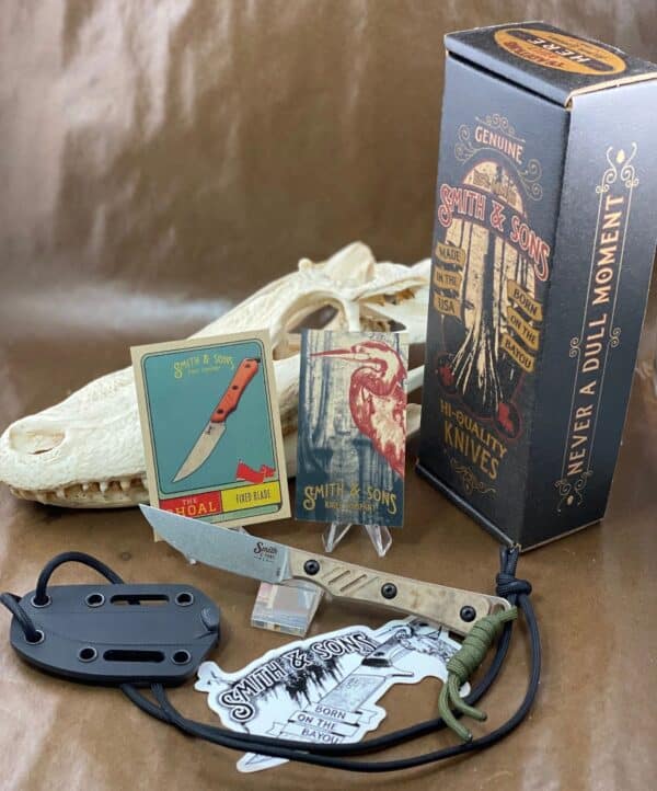 Smith & Sons SHOAL Fixed Blade in Marshgrass Richlite with Kydex Sheath knives for sale