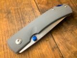 Smith & Sons OX G10 Linerlock in Grey with Blue accents knives for sale