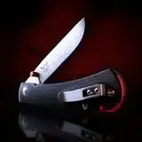 Smith & Sons OX G10 Linerlock in Black with Red accents knives for sale