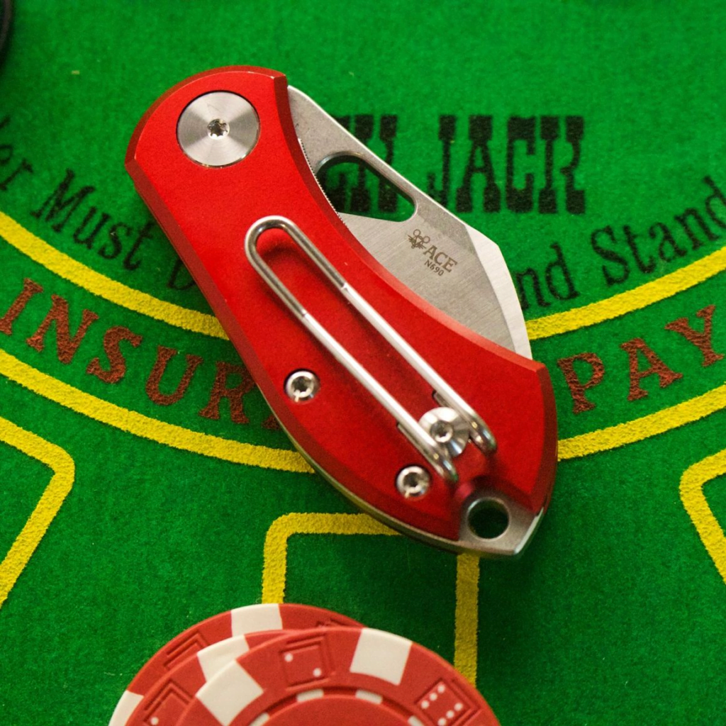 Giant Mouse ACE Nibbler-Red Aluminum knives for sale