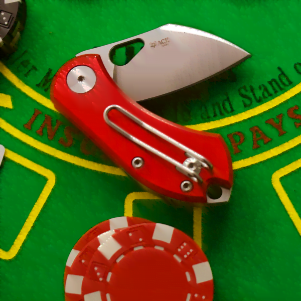 Giant Mouse ACE Nibbler-Red Aluminum knives for sale