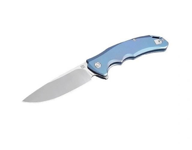 Artisan Tradition Frame Lock Blue Titanium S35VN 1702G-BU knives for sale
