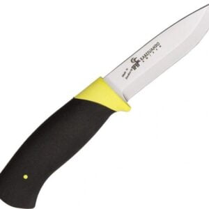 Karesuando Hunting Knife Black/Yellow Fixed Blade Knife 3577 knives for sale