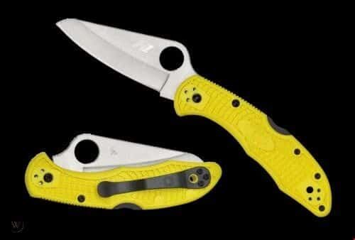 Spyderco H-1 Yellow, new no box knives for sale