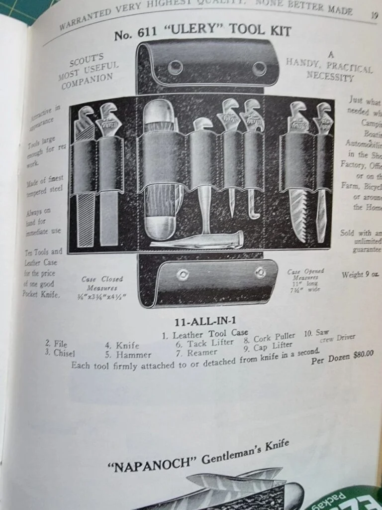 Antique Tool Kit Napanoch Ulery knives for sale