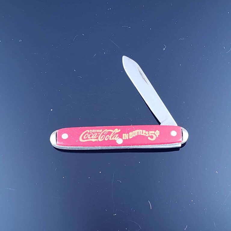 Colonial Prov. USA Knife with Coca-Cola Advertising (used) knives for sale