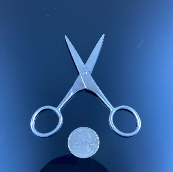 Scissors, Vintage Miniature Stainless Steel Lacross 4" OAL knives for sale