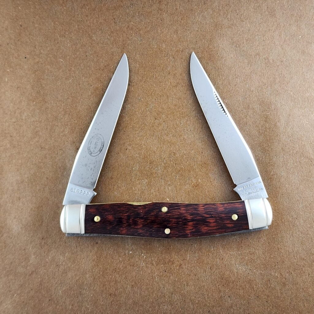 GEC #818222 Deluxe Snakewood PROTOTYPE (minor reconditing work by professional cutler) knives for sale