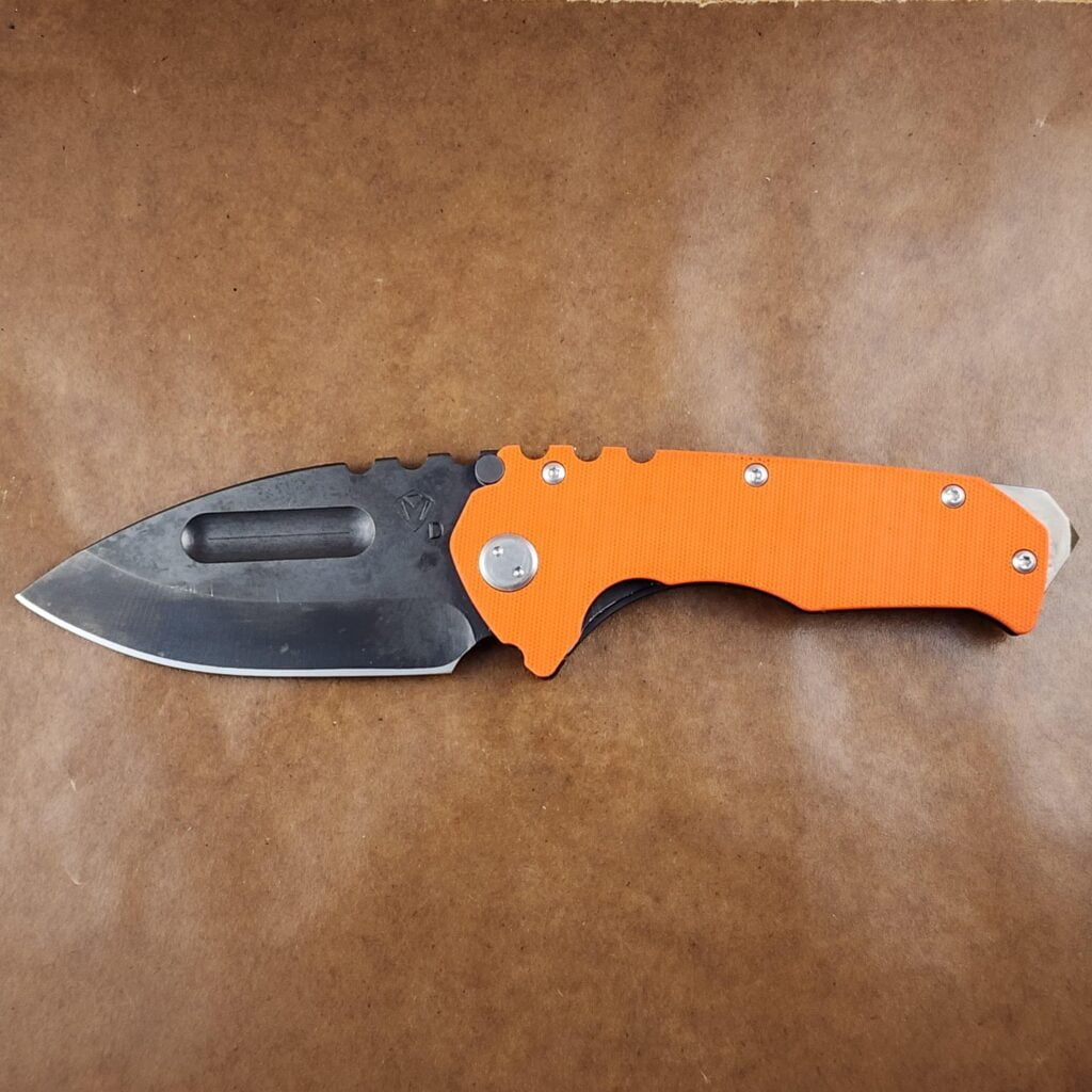 Medford with Glass Breaker in Orange G10, gently USED knives for sale