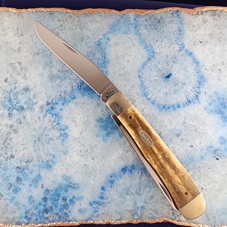 Case XX Trapper in Smooth Bone A62584 SS knives for sale