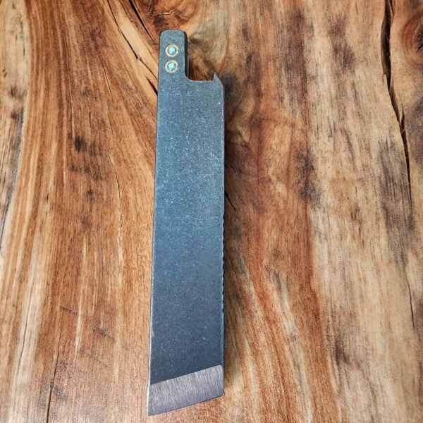 Titanium Mini Pry Bar with Beautiful Heat Treat Patina knives for sale
