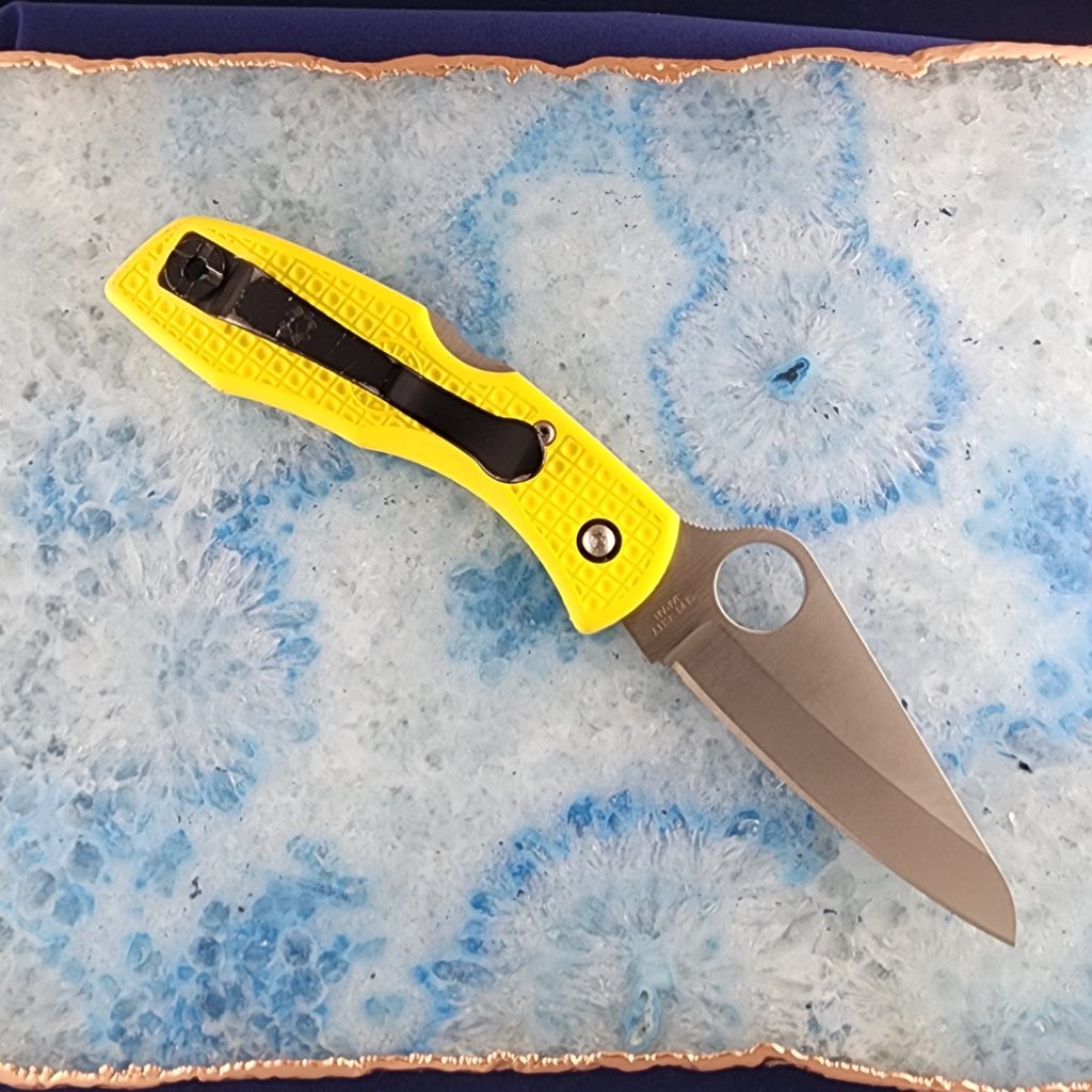 Spyderco H1 Yellow Salt 1 USED knives for sale