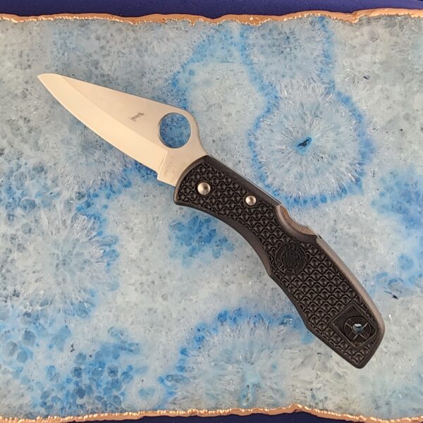 Spyderco H1 Salt 1 Black Lockback USED knives for sale
