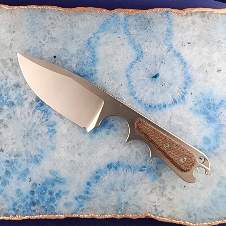 Pitbull Fixed Blade in D2 with Bottle opener and Kydex Sheath knives for sale