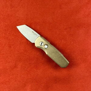 Protech Runt 5 Bronze Aluminum, Magnacut reverse tanto R5410