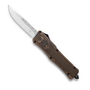 CobraTec Small CTK-1 Cerakote Bronze Distressed Drop Serrated