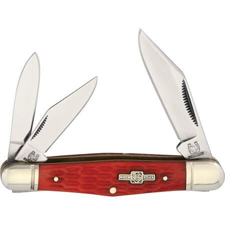 Rough Rider 282 Whittler Folding Pocket Knife with Red Bone Handle