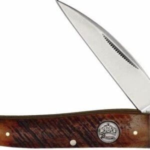 Queen Brown Sawcut Bone Wharncliffe QN010