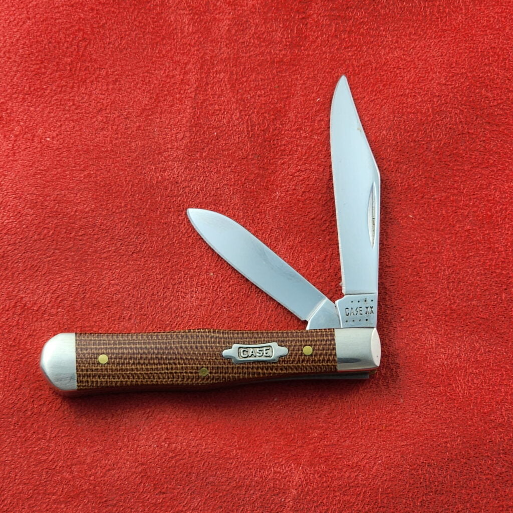 Case XX Natural Canvas Micarta Smooth Swell Center Jack 10225 1/2 SS ...