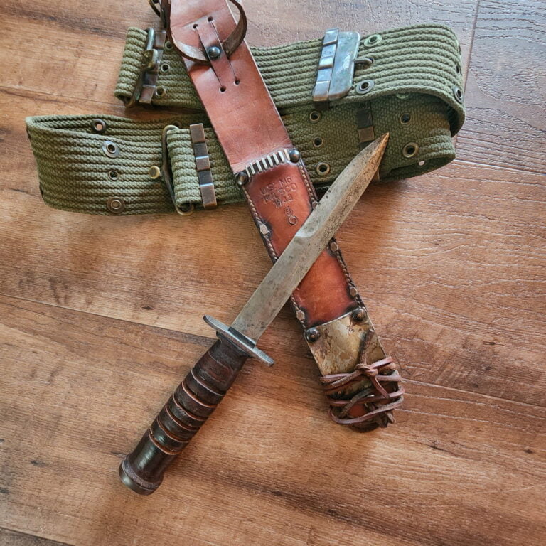Case M3 USA WWII With Sheath and Belt knives for sale