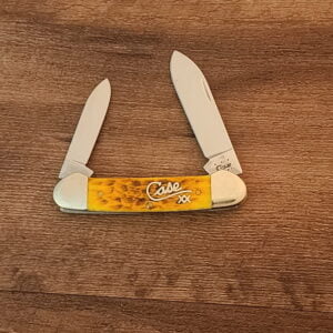 Case Knives USA 62131 SS Yellow Jigged Bone USED knives for sale