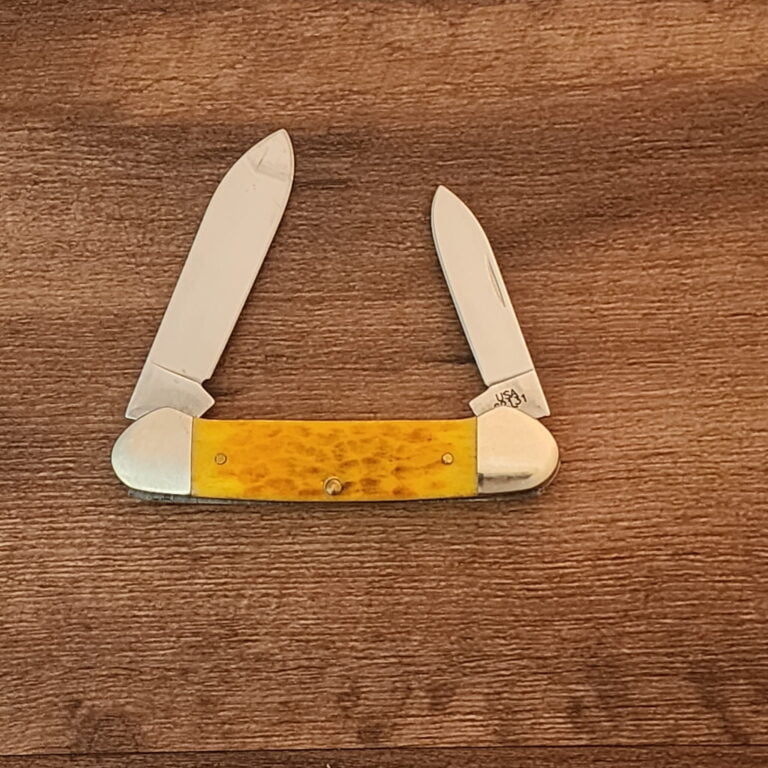 Case Knives USA 62131 SS Yellow Jigged Bone USED knives for sale