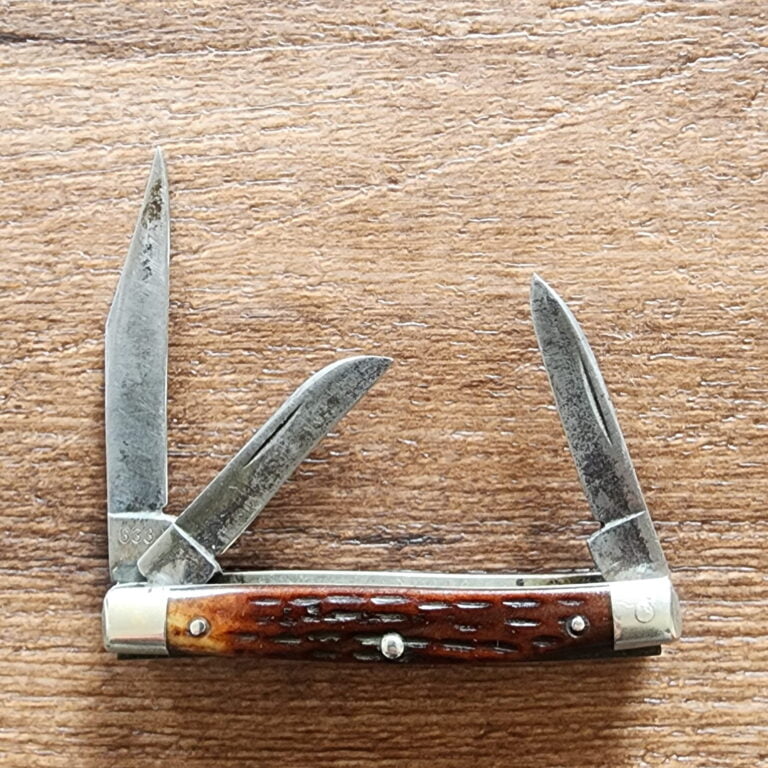 Case XX Knives USA 633 1940-1964 Brown Bone Jr. Stockman Vintage knives for sale