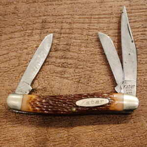 Ka-Bar Knives USA Vintage 1081 Brown Jigged Bone knives for sale