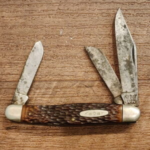 Ka-Bar Knives USA Vintage 1100 in Brown Jigged Bone knives for sale