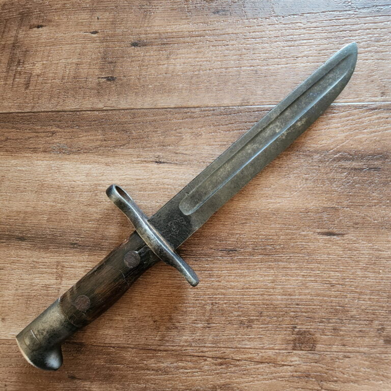 USA made Vintage Knife cut down from Bayonet from the early 1900's knives for sale