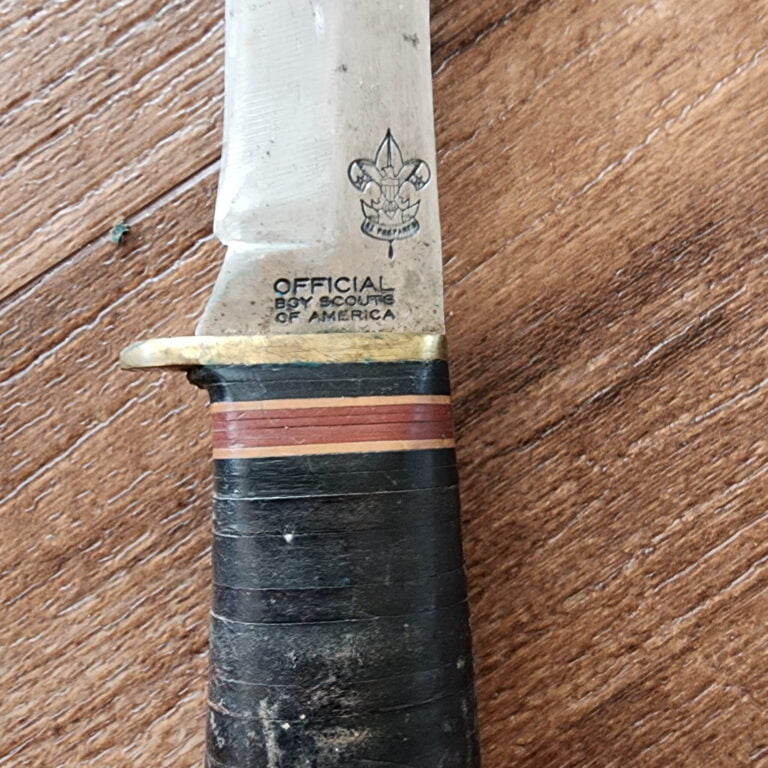 Official Boy Scout of America USA made Vintage Sheath Knife by Western knives for sale