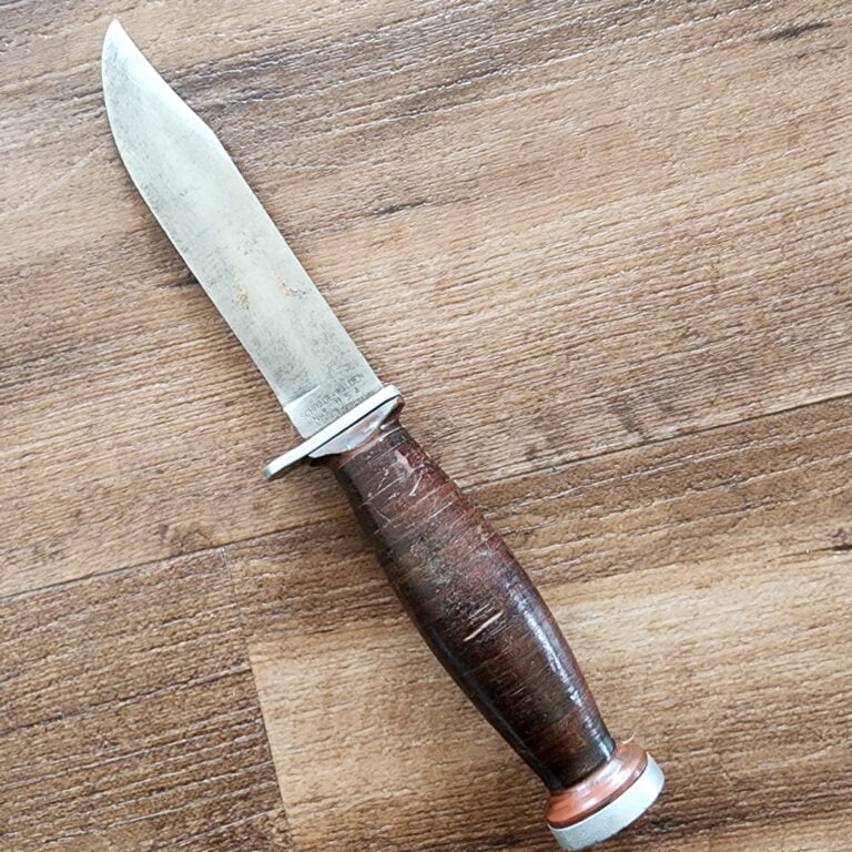 Schrade Walden NY H-15 USA made Vintage Sheath Knife knives for sale