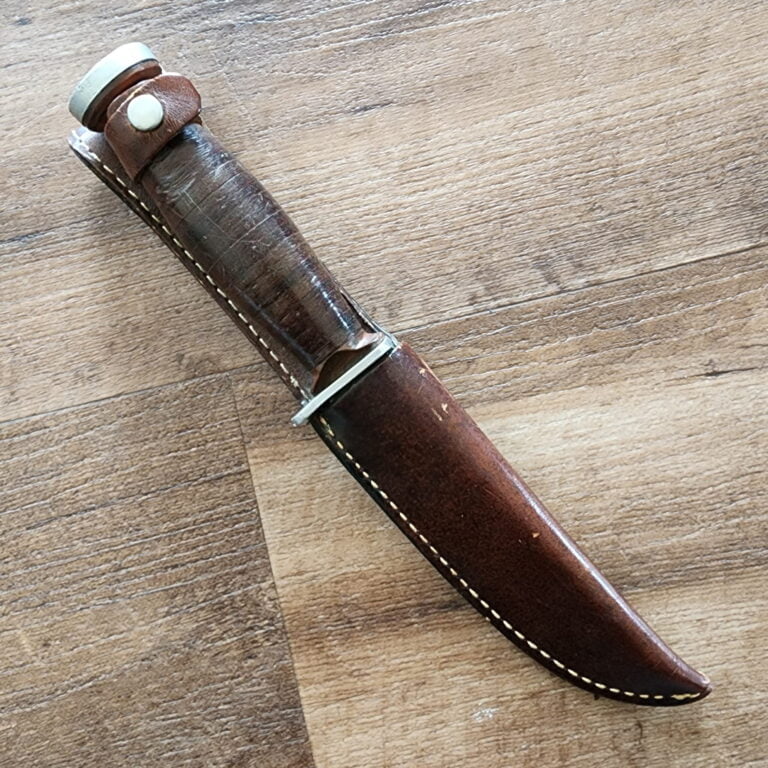 Schrade Walden NY H-15 USA made Vintage Sheath Knife knives for sale