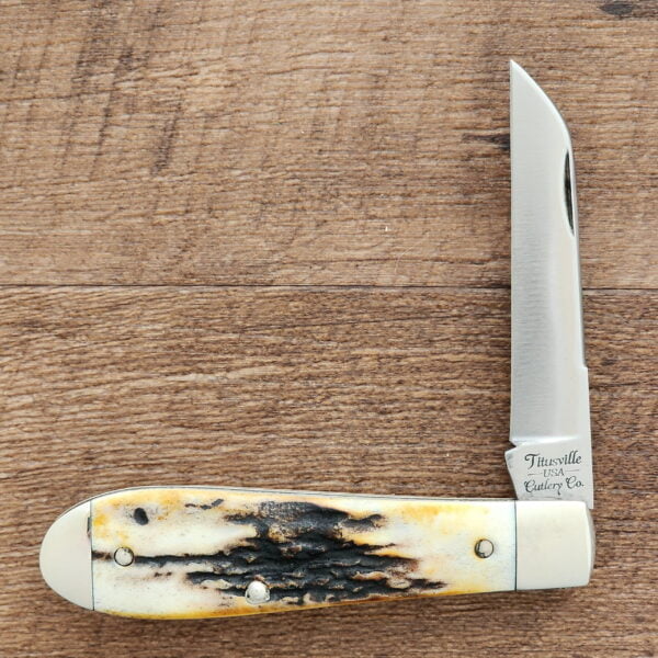 Daniels Family Knife Brands 2023 Titusville Old Man Jack Burnt Stag 1 of 50