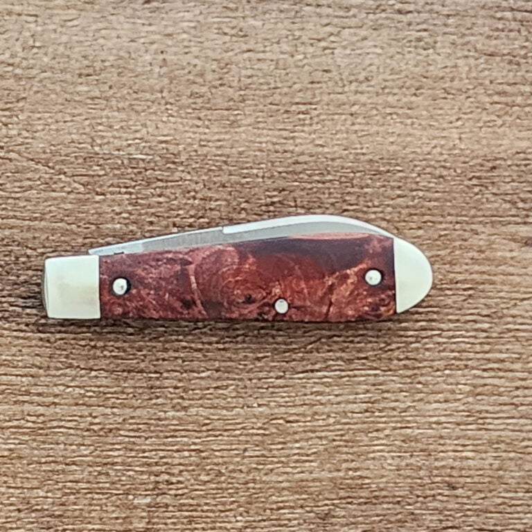 Daniels Family Knife Brands 2023 Titusville Little Man Jack Burnt Orange Burl 1 of 50