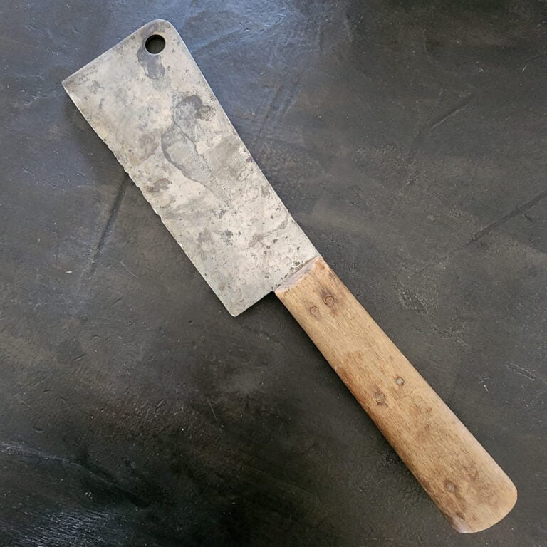 Vintage Meat Cleaver Nichols Bros. Greenfield Mass. knives for sale
