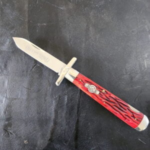 Schatt & Morgan F&W 041-21L ATS-34 Red Bone Locking Knife knives for sale