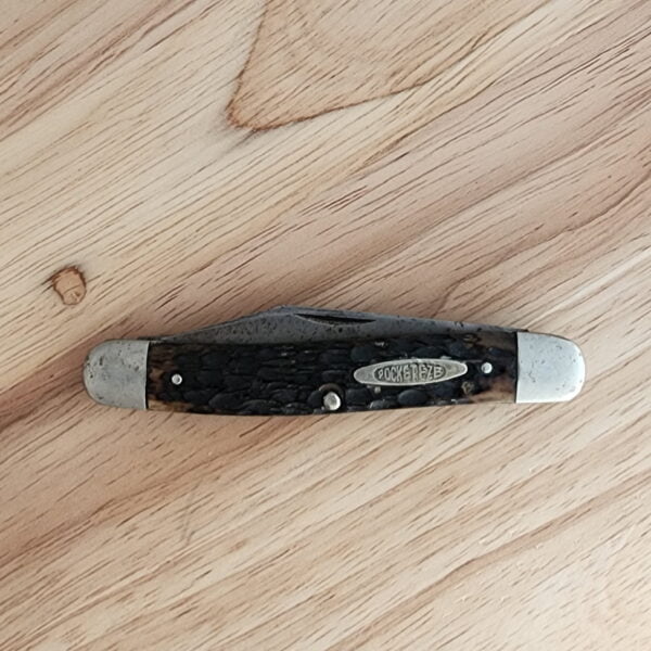 Robeson Pocketeze Antique Folding Knife #623875 in Beautiful Brown Jigged Bone knives for sale
