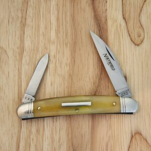 Great Eastern Cutlery Easy Pocket Congress Knife with Goldenrod Camel Bone handles # 620220 knives for sale