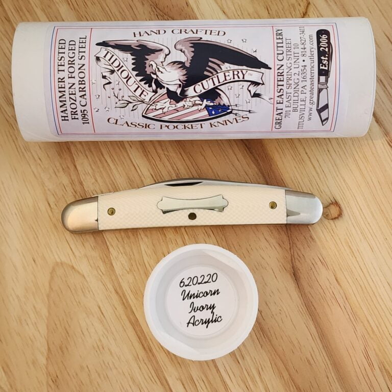 Great Eastern Cutlery Easy Pocket Congress Knife with Unicorn Ivory Acrylic handles # 620220 knives for sale
